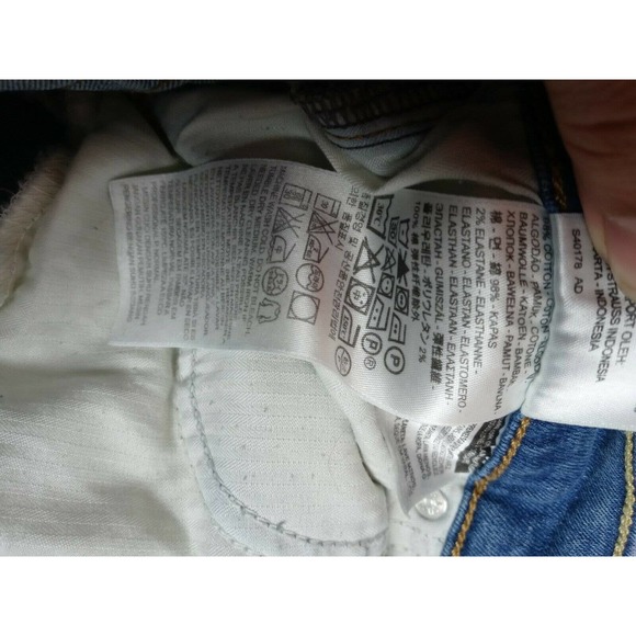 EXPRESS Raw Hem HIGH CROP Jeans Straight Cut - Picture 3 of 7